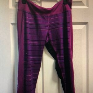 Women's Purple Striped Pants